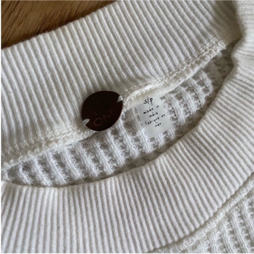 White free people thermal top - Picture 3 of 8